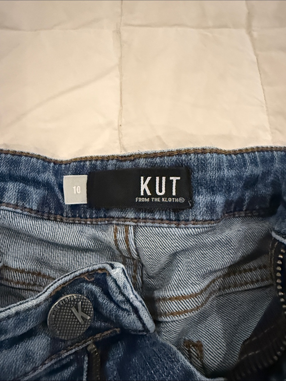 Kut from the Kloth Girls' Medium Blue Denim Jeans